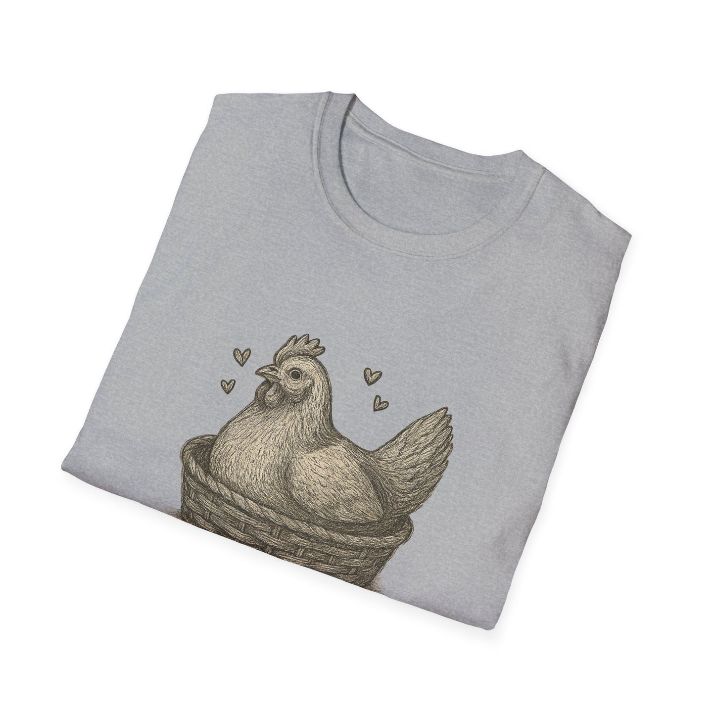 Emotional Support Chicken T-Shirt, Funny Chicken Tee, Farm Animal Gift, Quirky Humor Shirt, Cute Casual Wear, Unisex Apparel