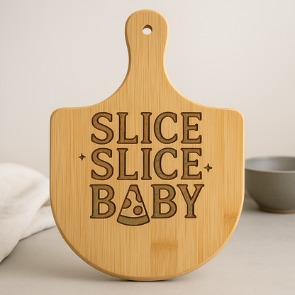 Engraved Bamboo Pizza Board with 'Slice Slice Baby' Engraving - Perfect for Pizza Lovers, Kitchen Decor, Housewarming Gift, Party [...]