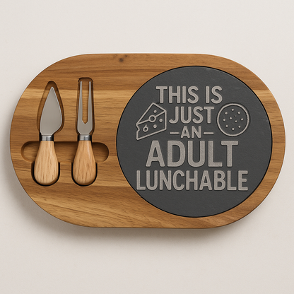 Engraved Charcuterie Board - Perfect for Entertaining, Unique Gift for Adults, Cheesy Birthday Party, Kitchen Decor