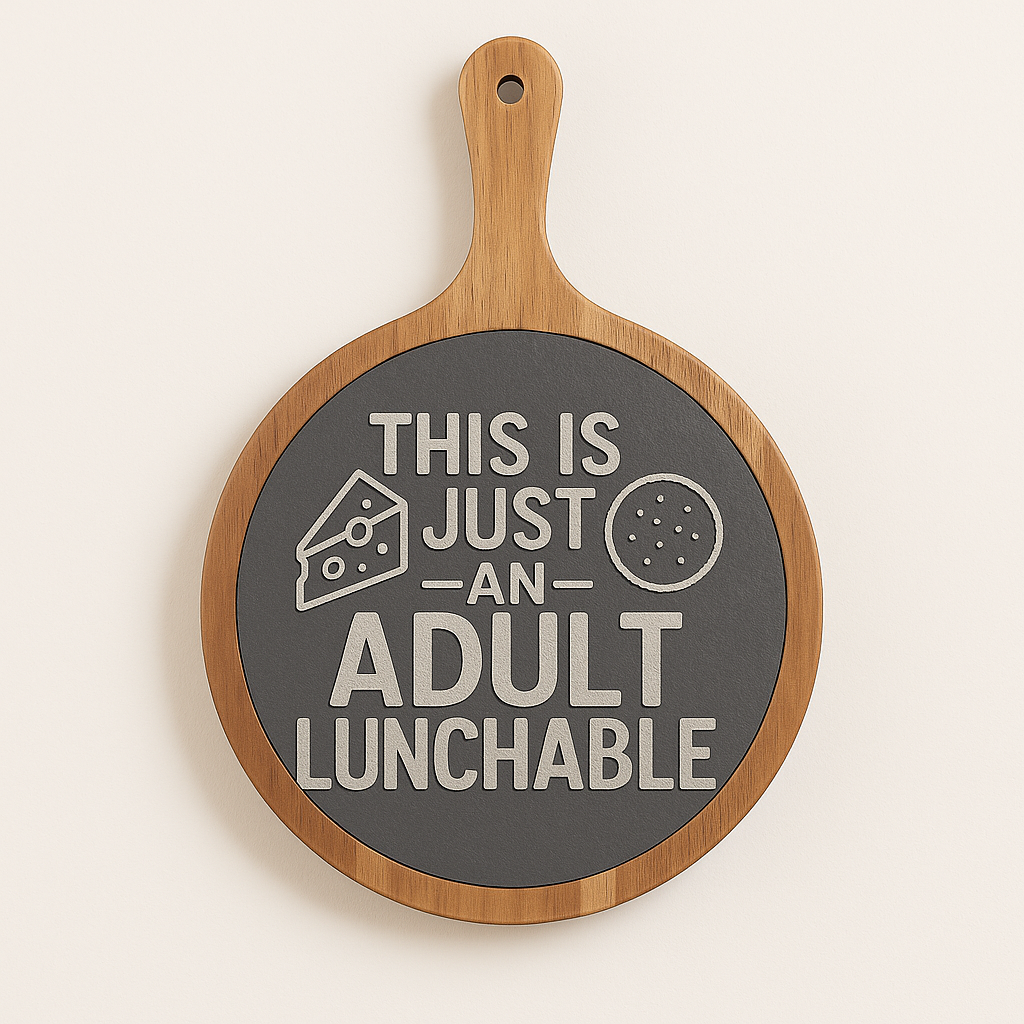 Engraved Charcuterie Board - Perfect for Entertaining, Unique Gift for Adults, Cheesy Birthday Party, Kitchen Decor
