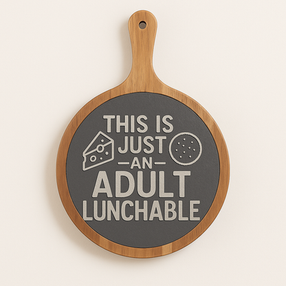 Engraved Charcuterie Board - Perfect for Entertaining, Unique Gift for Adults, Cheesy Birthday Party, Kitchen Decor
