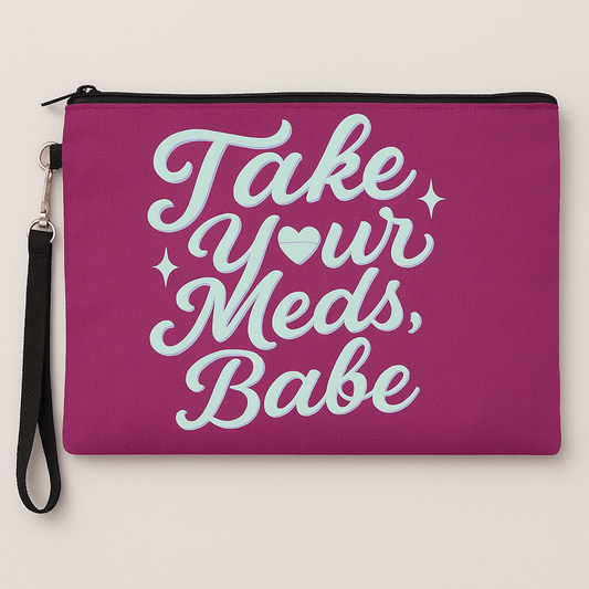 Thermochromic Cosmetic Bag - Fun & Functional Medicine Pouch, Great for Self-Care, Travel Accessories, Gift for Her, Wellness Event