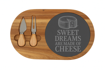 Engraved Charcuterie Board - Perfect for Cheese Lovers, Gift for Foodies, Wedding, Housewarming, Kitchen Decor