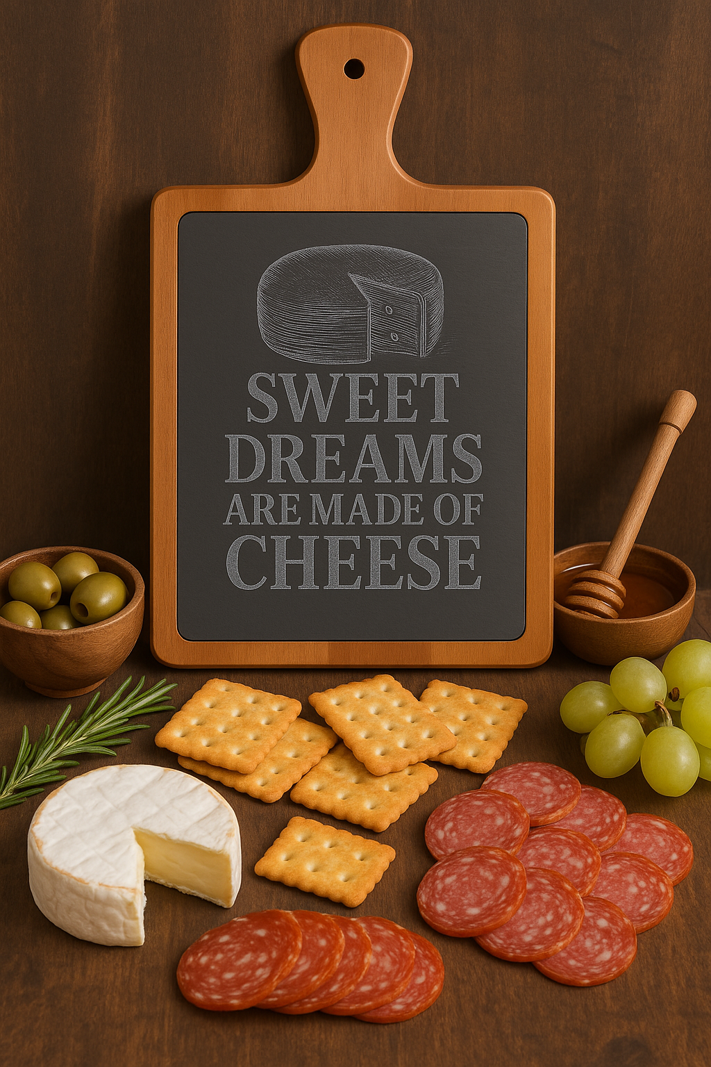Engraved Charcuterie Board - Perfect for Cheese Lovers, Gift for Foodies, Wedding, Housewarming, Kitchen Decor