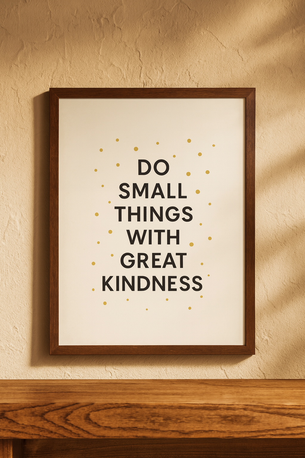 Framed Kindness Quote Poster, Inspirational Wall Art, Home Decor, Gift for Friends, Motivational Art