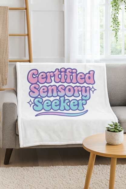 Certified Sensory Seeker Velveteen Plush Blanket | Cozy Throw for Comfort, Relaxation, Home Decor, Gift for Sensory Needs, Soft [...]