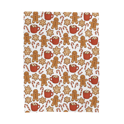 Gingerbread Hot Cocoa Velveteen Plush Blanket, Cozy Christmas Throw for the Holidays, Winter Decor, Gift for Moms and Kids, Festive [...]