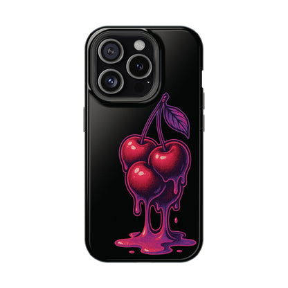 Impact-Resistant Cherry Phone Case, Cute Cherry Phone Cover, Stylish Phone Protector, Fun Phone Case, Unique Gift for Teens