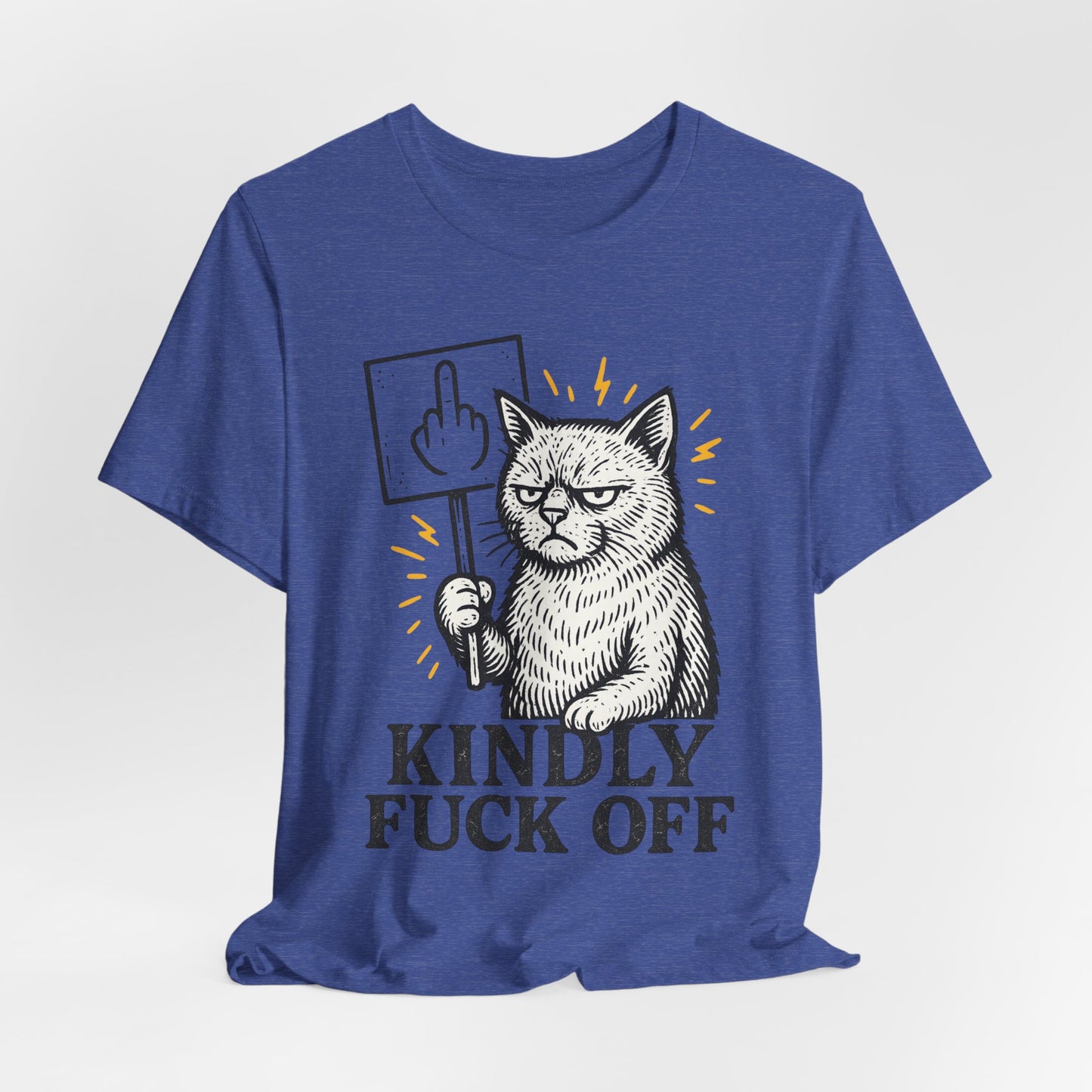 Funny Cat Kind Message Tee, Unisex Jersey Short Sleeve Tee, Cat Lover Gift, Humorous T-Shirt, Casual Wear, Everyday Humor