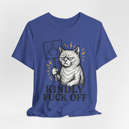 Funny Cat Kind Message Tee, Unisex Jersey Short Sleeve Tee, Cat Lover Gift, Humorous T-Shirt, Casual Wear, Everyday Humor