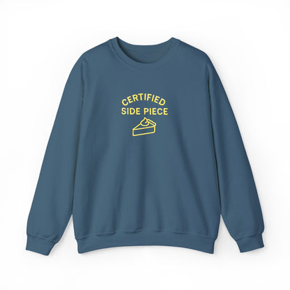 Certified Side Piece Sweatshirt, Cozy Unisex Top, Perfect for Casual Outings, Gifts for Friends, Thanksgiving Attire