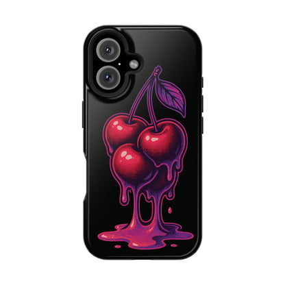 Impact-Resistant Cherry Phone Case, Cute Cherry Phone Cover, Stylish Phone Protector, Fun Phone Case, Unique Gift for Teens