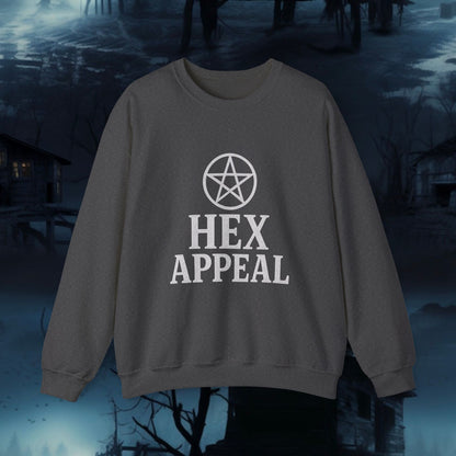 Hex Appeal Crewneck Sweatshirt | Cozy Witchy Apparel for Spooky Vibes, Perfect for Halloween, Gift for Witches, Casual Wear, Fall Fashion