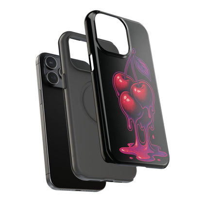 Impact-Resistant Cherry Phone Case, Cute Cherry Phone Cover, Stylish Phone Protector, Fun Phone Case, Unique Gift for Teens