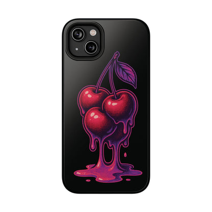 Impact-Resistant Cherry Phone Case, Cute Cherry Phone Cover, Stylish Phone Protector, Fun Phone Case, Unique Gift for Teens