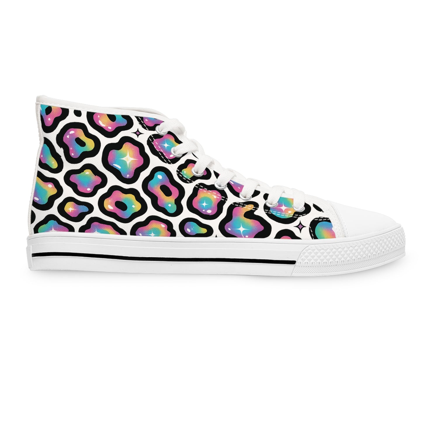 Colorful Leopard Print Women's High Top Sneakers | Trendy Urban Footwear, Fashion Statement, Casual Stylish Kicks, Gift for Her, [...]