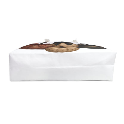 Pumpkin Lace Weekender Bag - Fall Travel Tote, Halloween Decor, Harvest Gift, Thanksgiving Storage, Autumn Outing