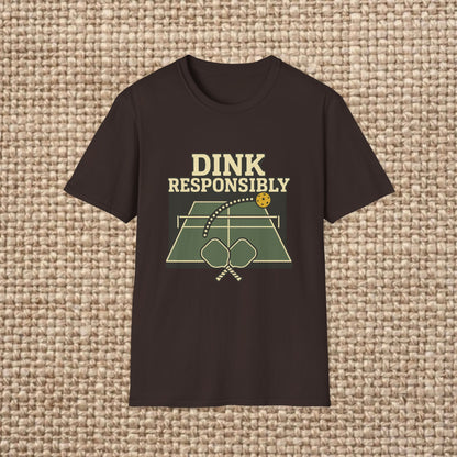 Dink Responsibly T-Shirt - Unisex Softstyle Tee for Pickleball Lovers, Sports Gift, Comfortable Casual Wear, Fun Outdoor, Summer [...]