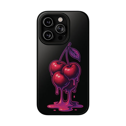 Impact-Resistant Cherry Phone Case, Cute Cherry Phone Cover, Stylish Phone Protector, Fun Phone Case, Unique Gift for Teens