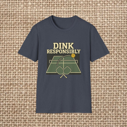 Dink Responsibly T-Shirt - Unisex Softstyle Tee for Pickleball Lovers, Sports Gift, Comfortable Casual Wear, Fun Outdoor, Summer [...]