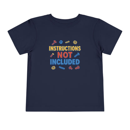 Instructions Not Included Toddler Tee, Cute Toddler T-shirt, Fun Kids Shirt, Summer Outfit, Gift for Kids