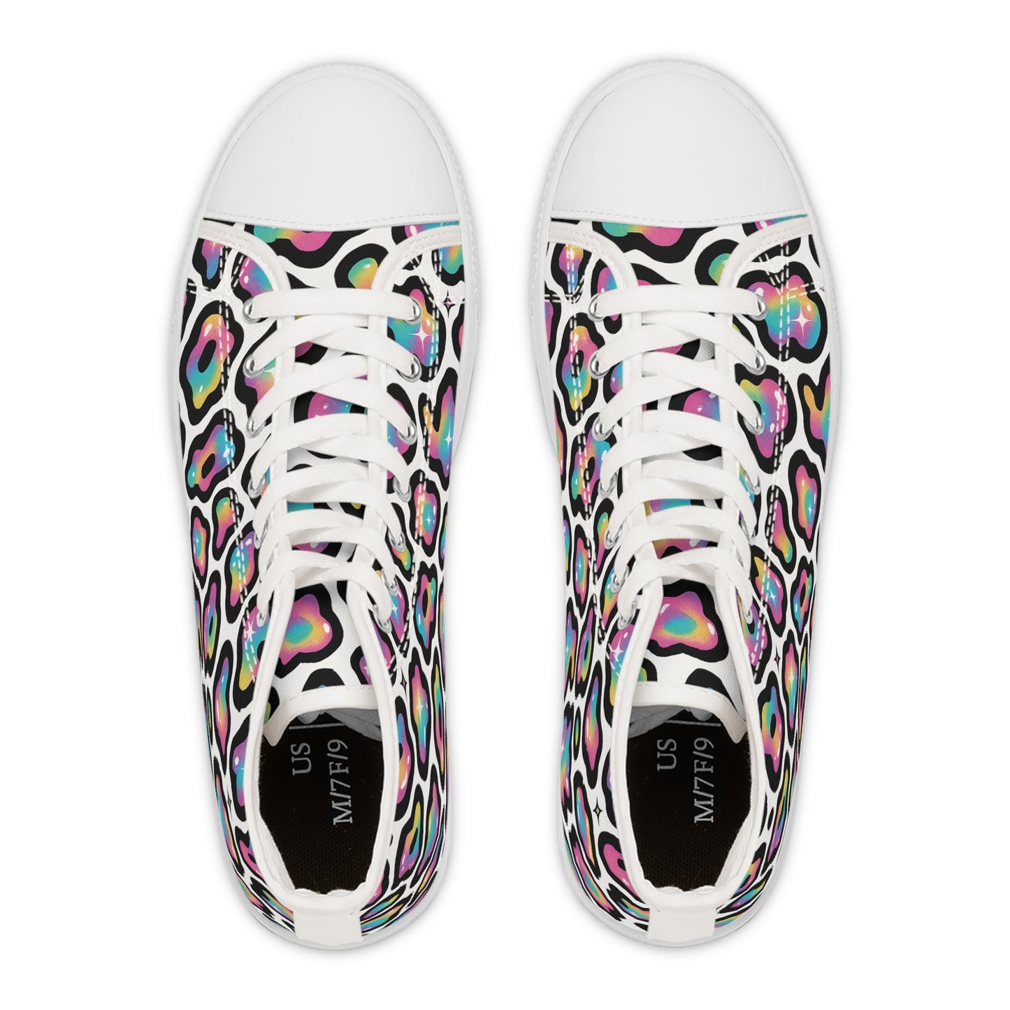 Colorful Leopard Print Women's High Top Sneakers | Trendy Urban Footwear, Fashion Statement, Casual Stylish Kicks, Gift for Her, [...]