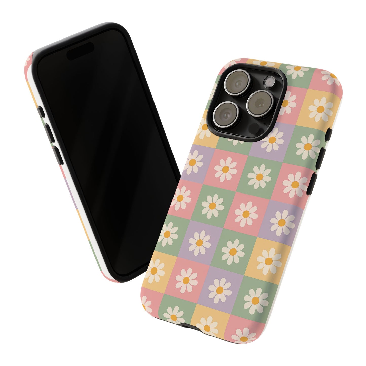 Floral Phone Case, Cute Pastel Flower Case, Tough Phone Cover, Stylish Phone Accessory, Gifts for Her, Summer Vibes