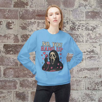 Ghost Face, Crewneck Sweatshirt, Halloween Sweater, Cozy Sweatshirt, Ghost Design, Unisex Pullover, Fun Fall Fashion