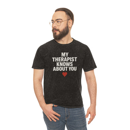 Therapist Humor T-Shirt, Unisex Casual Tee, Gift for Mental Health Awareness, Funny Statement Top, Relaxed Fit Shirt