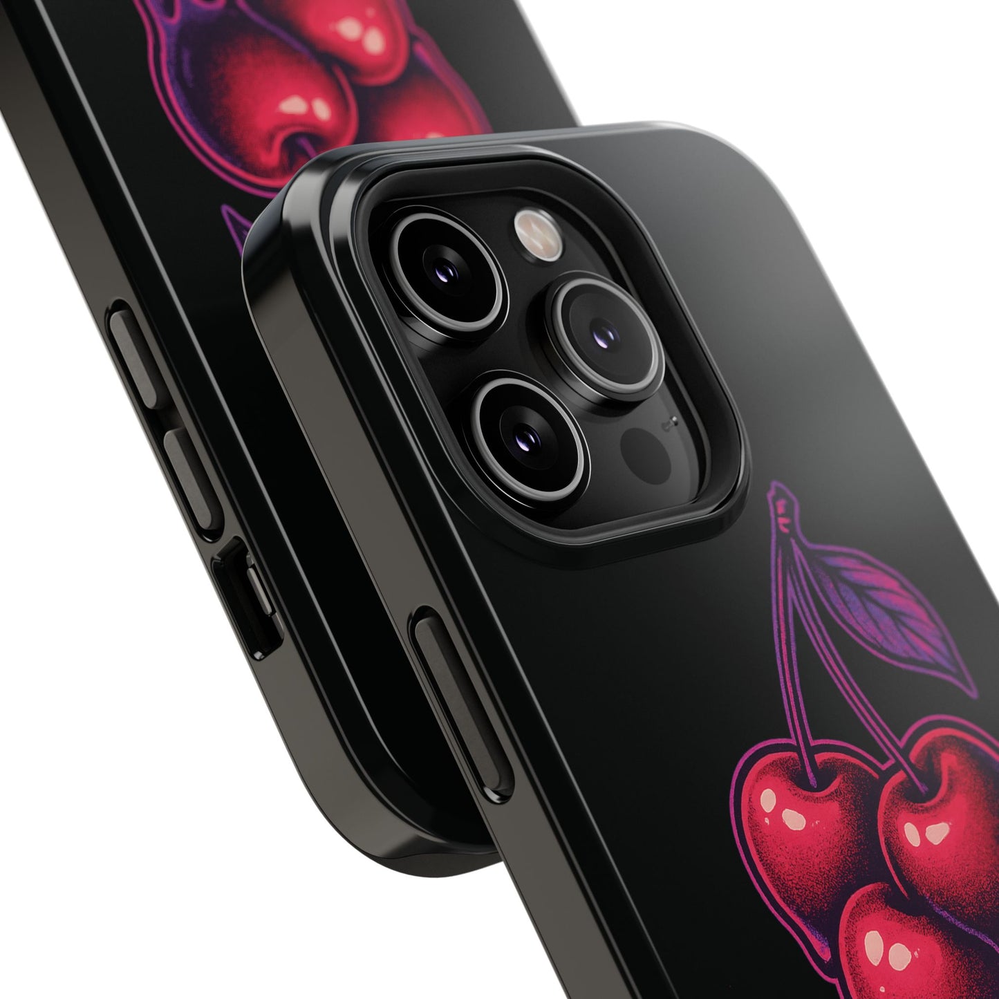 Impact-Resistant Cherry Phone Case, Cute Cherry Phone Cover, Stylish Phone Protector, Fun Phone Case, Unique Gift for Teens