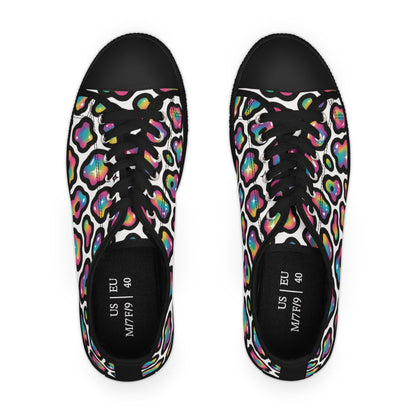 Colorful Women's Low Top Sneakers | Stylish Athletic Shoes, Colorful Sneakers, Casual Footwear, Trendy Low Tops, Fun Walking Shoes