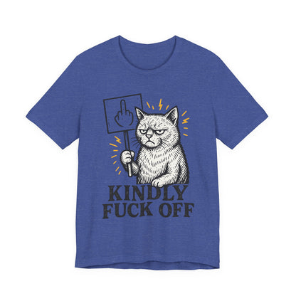 Funny Cat Kind Message Tee, Unisex Jersey Short Sleeve Tee, Cat Lover Gift, Humorous T-Shirt, Casual Wear, Everyday Humor