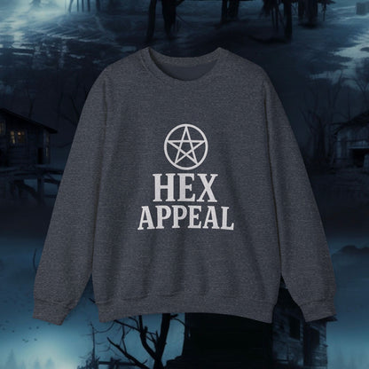 Hex Appeal Crewneck Sweatshirt | Cozy Witchy Apparel for Spooky Vibes, Perfect for Halloween, Gift for Witches, Casual Wear, Fall Fashion