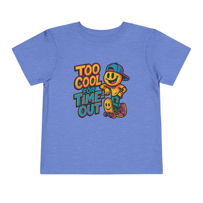 Cool Toddler Tee - "Too Cool for Time Out" - Fun Kids Shirt, Playful Baby Gift, Summer Apparel, Birthday Present, Outdoor Wear