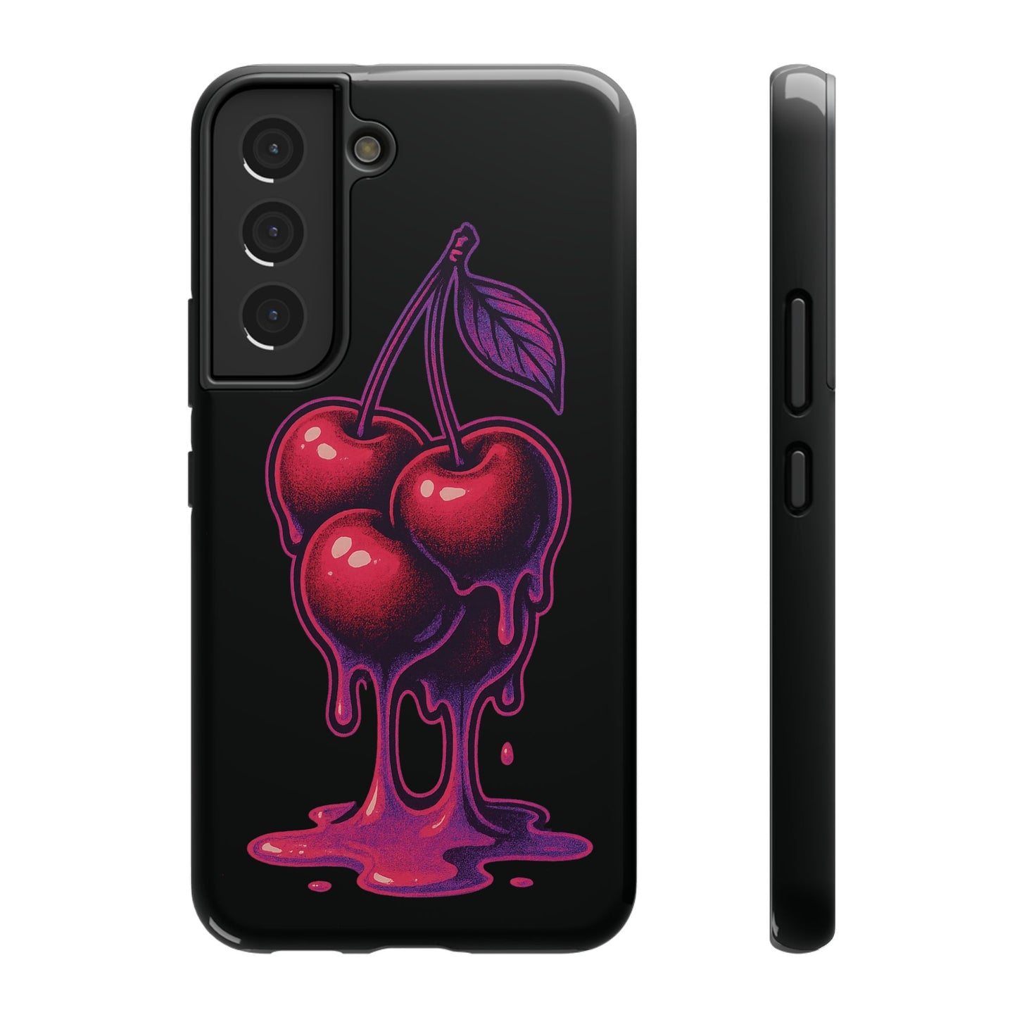Impact-Resistant Cherry Phone Case, Cute Cherry Phone Cover, Stylish Phone Protector, Fun Phone Case, Unique Gift for Teens
