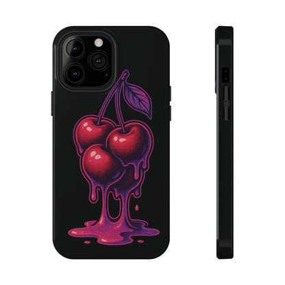 Impact-Resistant Cherry Phone Case, Cute Cherry Phone Cover, Stylish Phone Protector, Fun Phone Case, Unique Gift for Teens