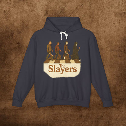 Unisex Lightweight Hooded Sweatshirt - 'The Slayers' Graphic Tee, Perfect for Halloween, Gift for Fans, Casual Wear, Street Style