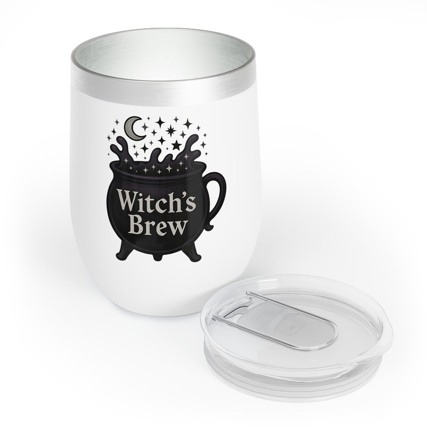 Witch's Brew Wine Tumbler | Chill Wine Cup, Halloween Gift, Spill-Proof Tumbler, Wine Lover's Accessory, Party Favor