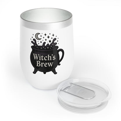 Witch's Brew Wine Tumbler | Chill Wine Cup, Halloween Gift, Spill-Proof Tumbler, Wine Lover's Accessory, Party Favor