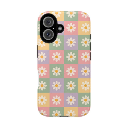 Floral Phone Case, Cute Pastel Flower Case, Tough Phone Cover, Stylish Phone Accessory, Gifts for Her, Summer Vibes
