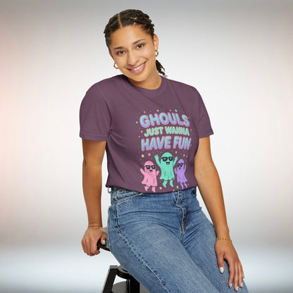 Fun Ghouls Graphic T-Shirt, Halloween Shirt, Unisex Tee, Ghost Lovers Gift, Party Apparel, Cute Summer Outfit