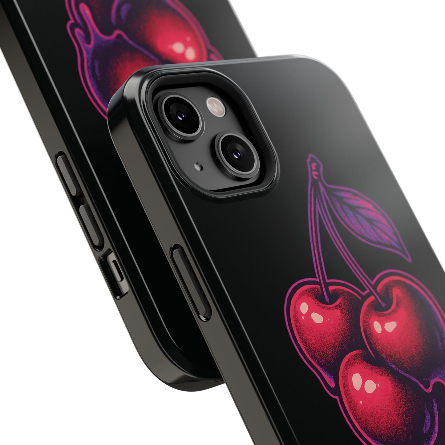 Impact-Resistant Cherry Phone Case, Cute Cherry Phone Cover, Stylish Phone Protector, Fun Phone Case, Unique Gift for Teens