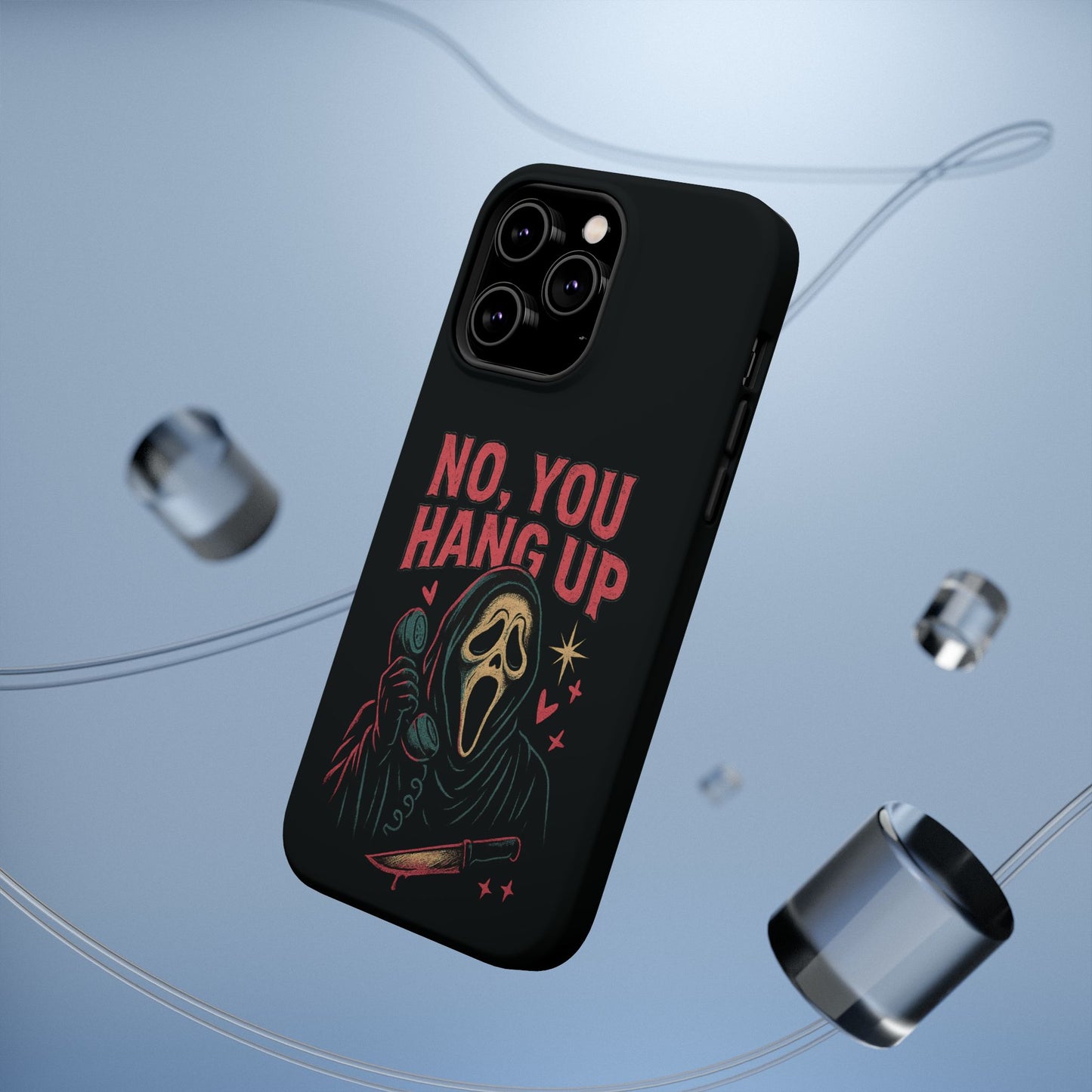 Scream Phone Case - No You Hang Up! | Horror Movie Gift, Goth Aesthetic, Phone Protection, Halloween Decor