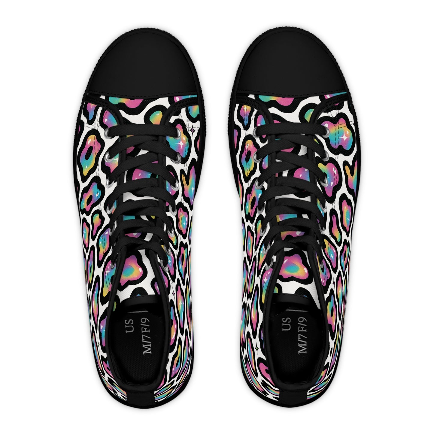 Colorful Leopard Print Women's High Top Sneakers | Trendy Urban Footwear, Fashion Statement, Casual Stylish Kicks, Gift for Her, [...]