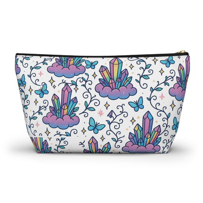 Crystal Dreams Accessory Pouch, Cosmetic Bag, Makeup Organizer, Travel Toiletry Pouch, Gift for Her, Magical Storage Solution