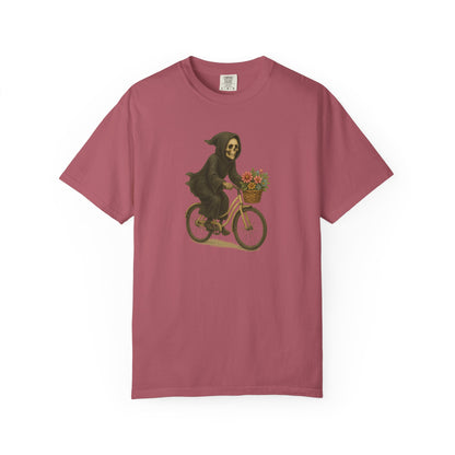 Charming Grim Reaper T-Shirt, Unisex Oversized Tee for Halloween