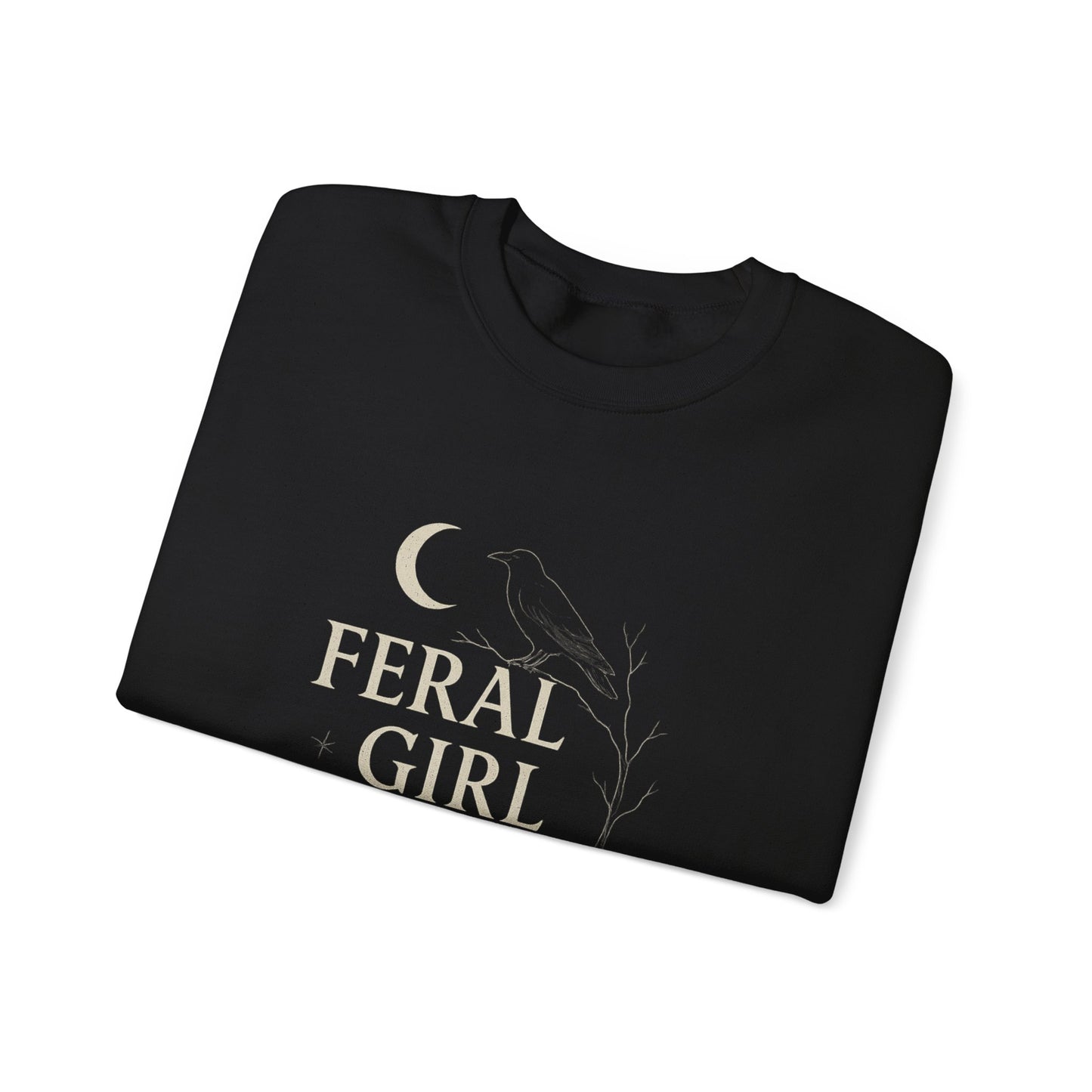 Feral Girl Fall Sweatshirt | Cozy Autumn Crewneck | Perfect for Halloween, Harvest Celebrations, Gift for Nature Lovers, Unisex Style