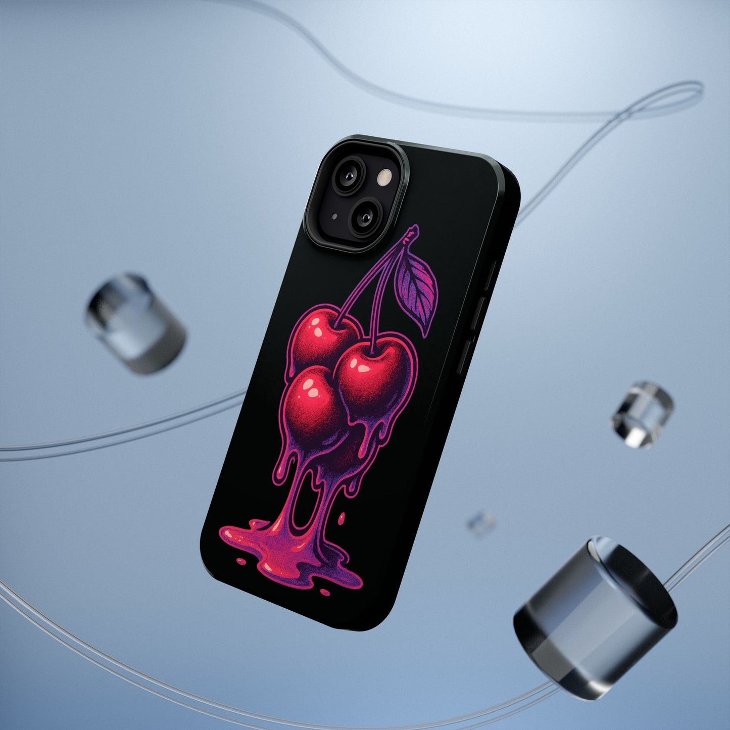 Impact-Resistant Cherry Phone Case, Cute Cherry Phone Cover, Stylish Phone Protector, Fun Phone Case, Unique Gift for Teens
