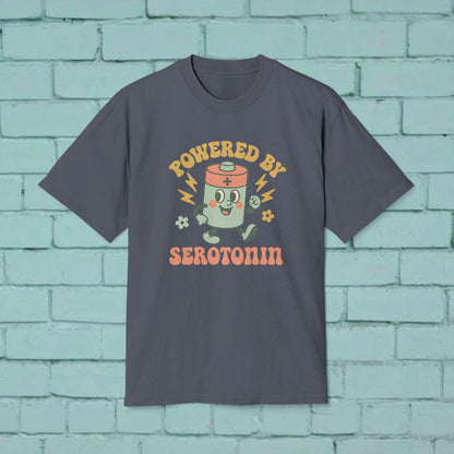 Powered by Serotonin Unisex Heavy Faded Tee