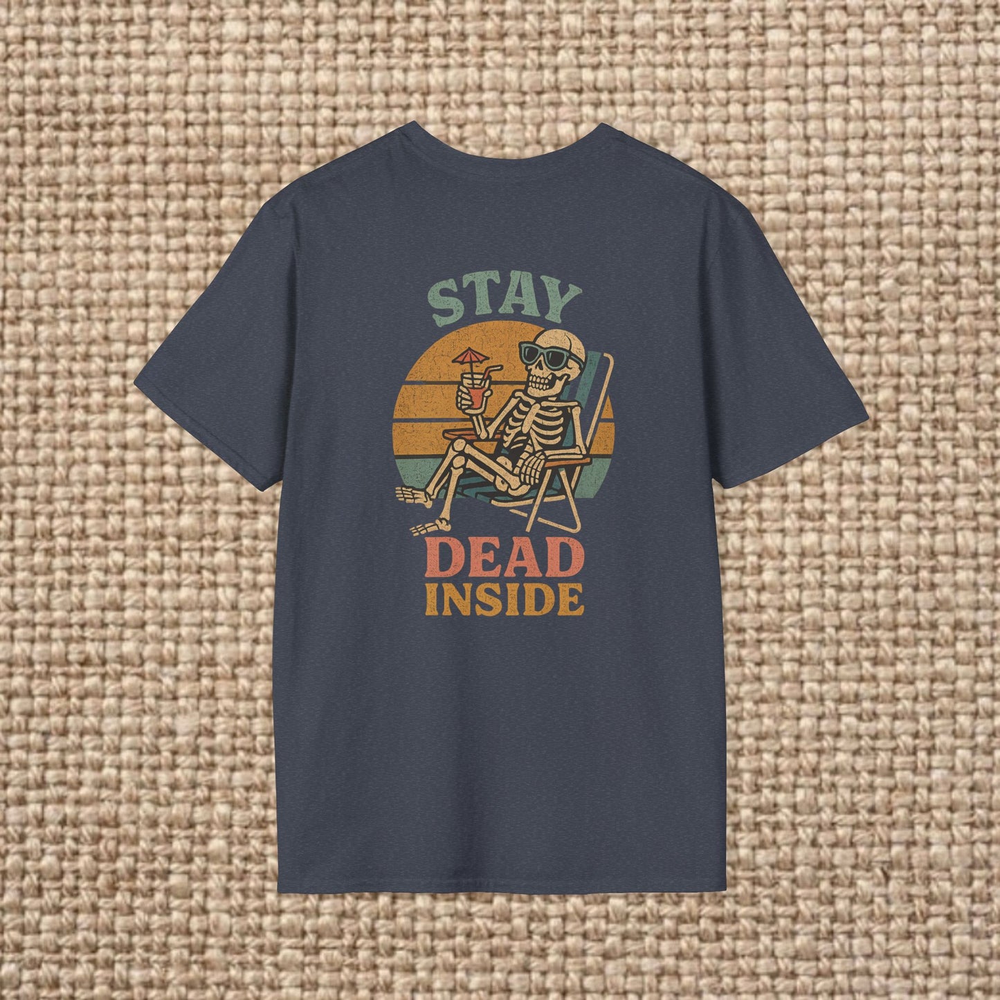 Stay Dead Inside Skeleton T-Shirt, Casual Wear, Halloween Costume, Unisex Gift, Summer Vibes, Funny Graphic Tee